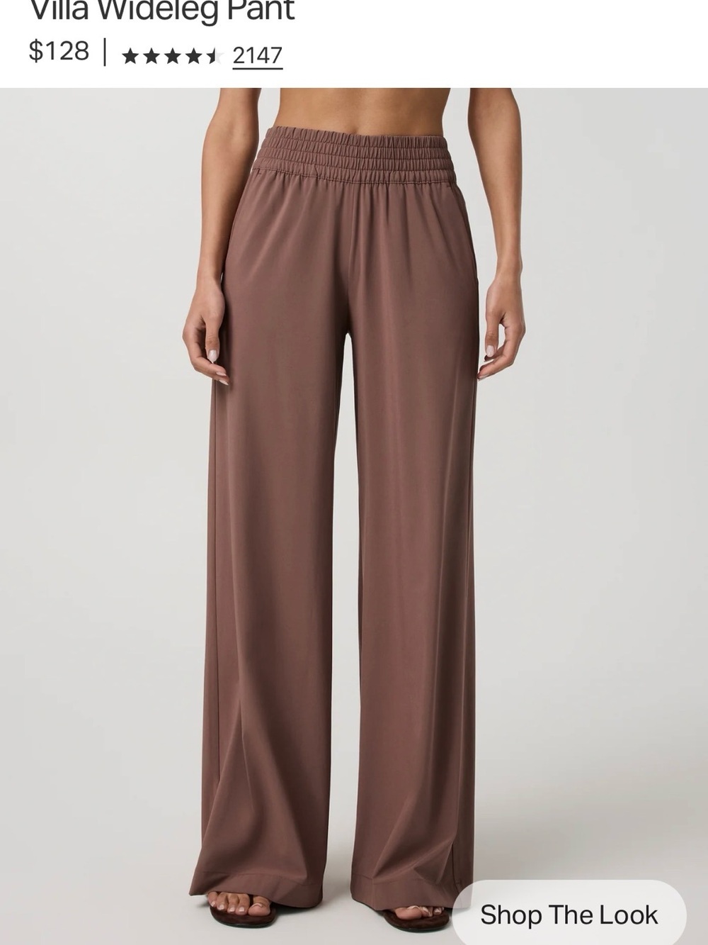 Villa Wideleg Pant - Brown